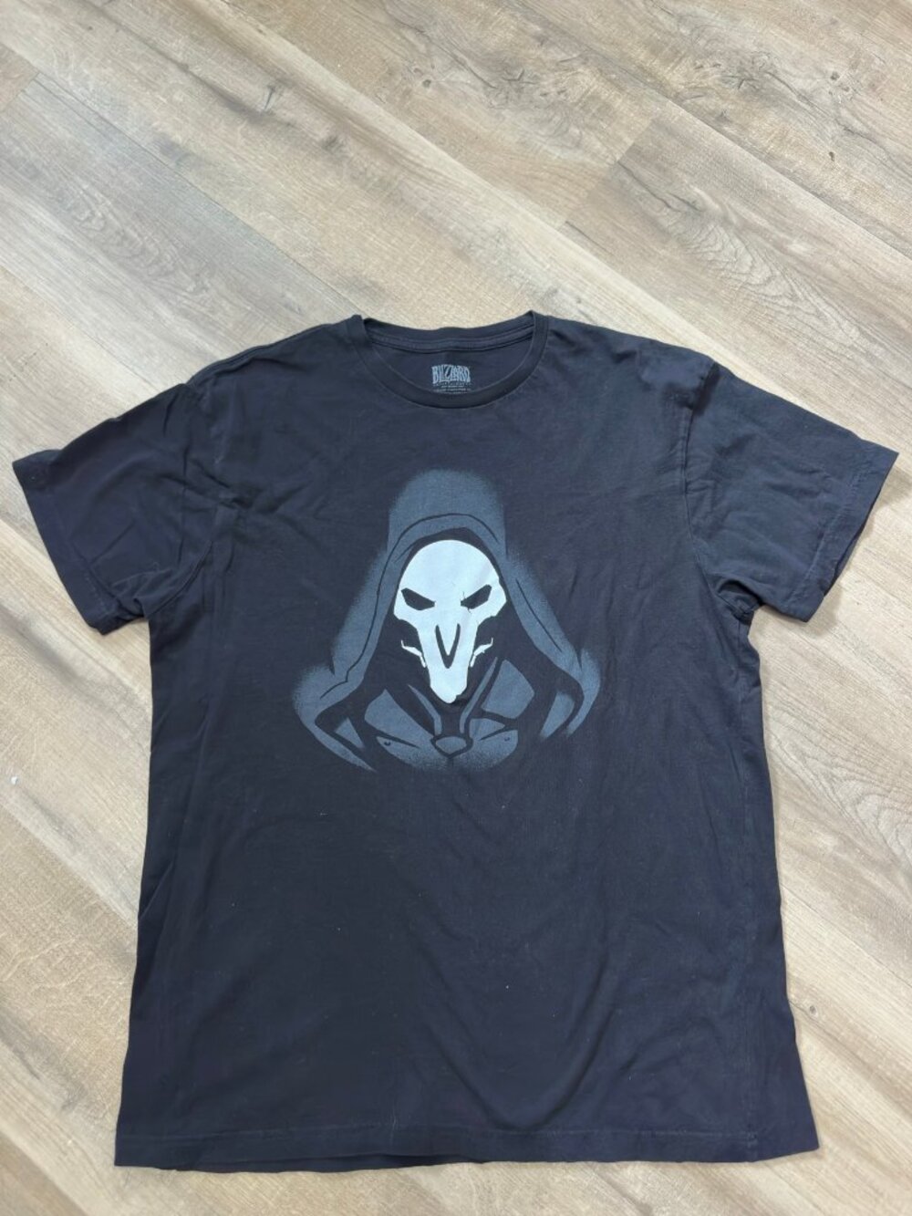 Reaper Overwatch Character Logo T-Shirt - Black Men's Size Large Unisex